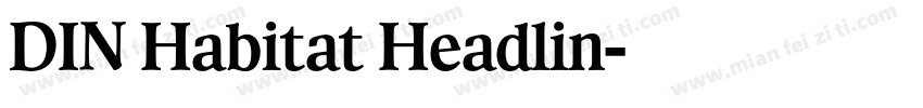 DIN Habitat Headlin字体转换